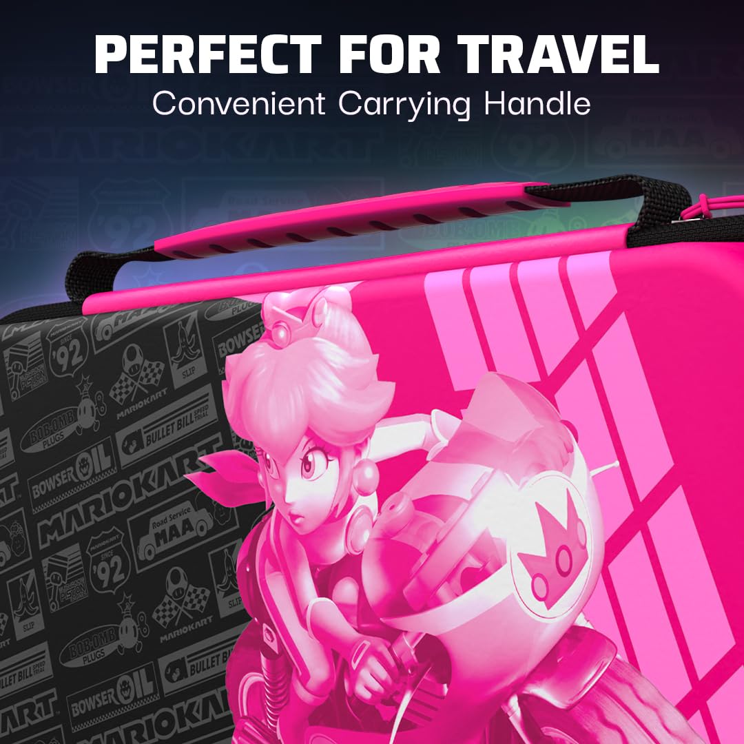 Funda Pdp Travel Case Plus Glow Grand Prix Peach ( NINTENDO SWITCH - ) - Edición Peach Funda Pdp Travel Case Plus Glow Grand Prix Peach ( NINTENDO SWITCH - ) - Edición Peach